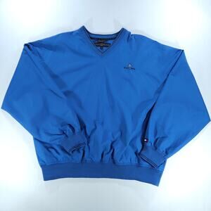 Tommy Hilfiger Golf Pine Valley Embroidered Wind Pullover Windshirt Blue Mens XL